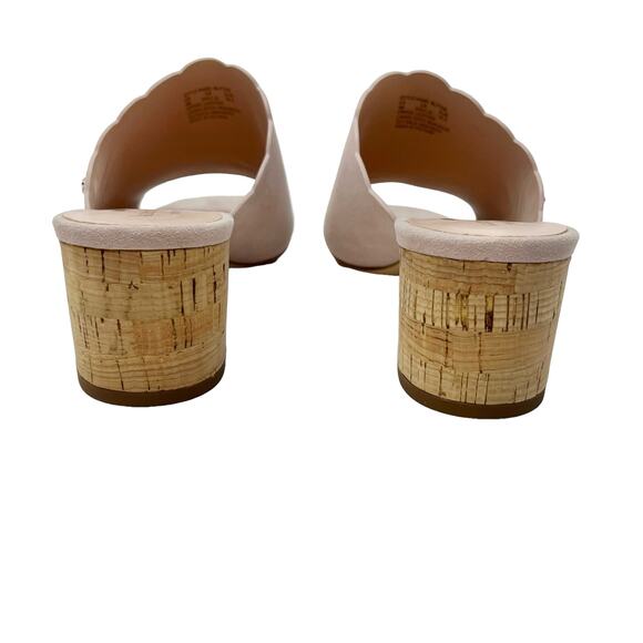 NWOB Kate Spade Dusty Rose Suede Heeled Block Sandal Size 8 - Picture 5 of 8